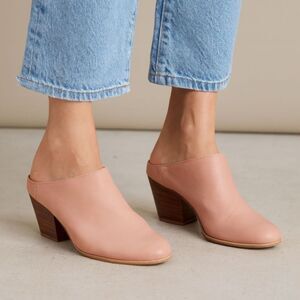 RACHEL COMEY Pink Leather Slip on Mule Clog Sandals Shoes   Women's Size 8.5